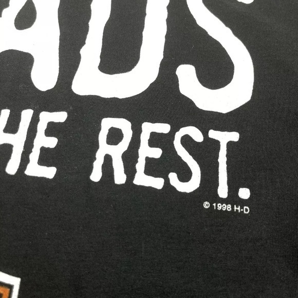 Vintage Harley Davidson 1998 Heads Above The Rest T-Shirt Size Medium USA - Picture 2 of 5